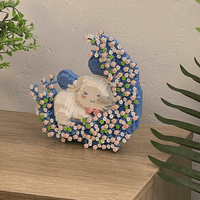Thumbnail for Cute LEGO Compatible Cinnamoroll Floral Moon Building Bricks - ArtGalleryZen
