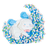 Thumbnail for Cute LEGO Compatible Cinnamoroll Floral Moon Building Bricks - ArtGalleryZen