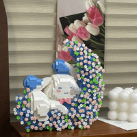 Thumbnail for Cute LEGO Compatible Cinnamoroll Floral Moon Building Bricks - ArtGalleryZen