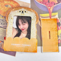 Thumbnail for Cute Little Bread Kpop Acrylic Photocard Holder - ArtGalleryZen