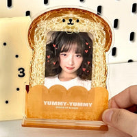 Thumbnail for Cute Little Bread Kpop Acrylic Photocard Holder - ArtGalleryZen