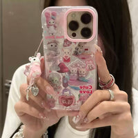 Thumbnail for Cute Love Sylvanian Families iPhone Case With Accessories - ArtGalleryZen