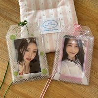 Thumbnail for Cute Lucky Clover Bunny Amulet Kpop Keychain Photocard Holder - ArtGalleryZen