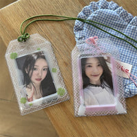 Thumbnail for Cute Lucky Clover Bunny Amulet Kpop Keychain Photocard Holder - ArtGalleryZen