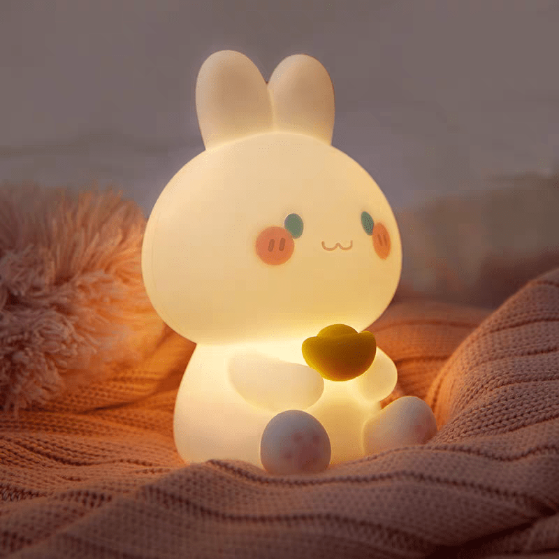 Cute Lucky Rabbit Night Light - ArtGalleryZen