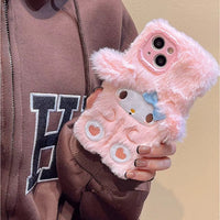 Thumbnail for Cute My Melody Cinnamoroll Plush iPhone Case - ArtGalleryZen