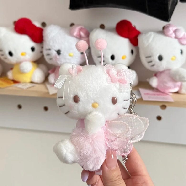 Cute My Melody Hello Kitty Plush Keychain Doll - ArtGalleryZen