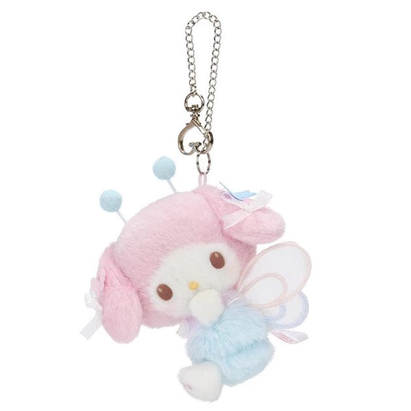 Cute My Melody Hello Kitty Plush Keychain Doll - ArtGalleryZen
