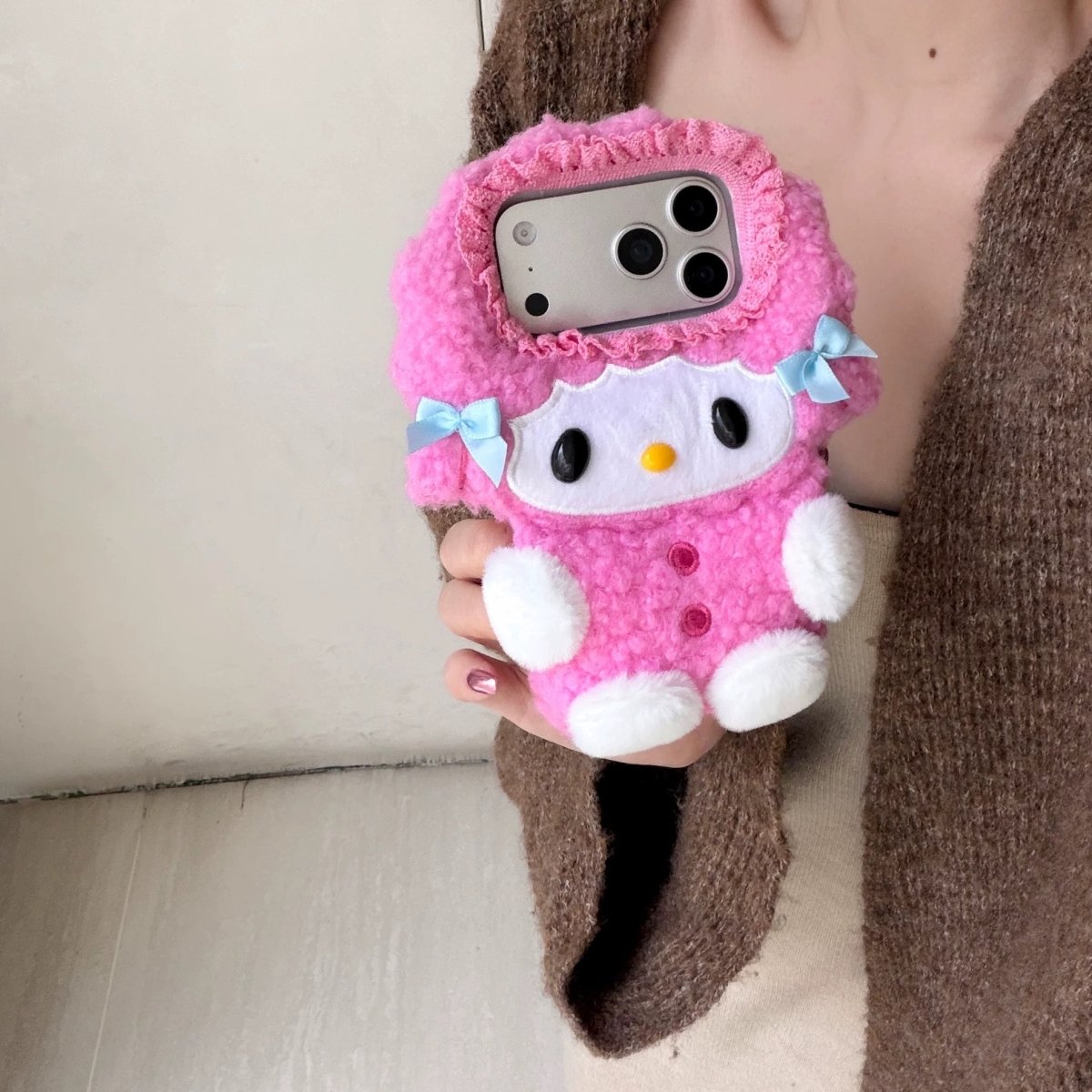 Cute My Sweet Piano Plush iPhone Case - ArtGalleryZen