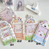 Thumbnail for Cute Onigiri Pudding Panda Kpop Keychain Photocard Holder - ArtGalleryZen