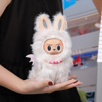 Thumbnail for Cute Pink Bow Angel Wings Labubu 17cm Doll Clothes - ArtGalleryZen