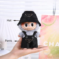 Thumbnail for Cute Pink Bow Angel Wings Labubu 17cm Doll Clothes - ArtGalleryZen