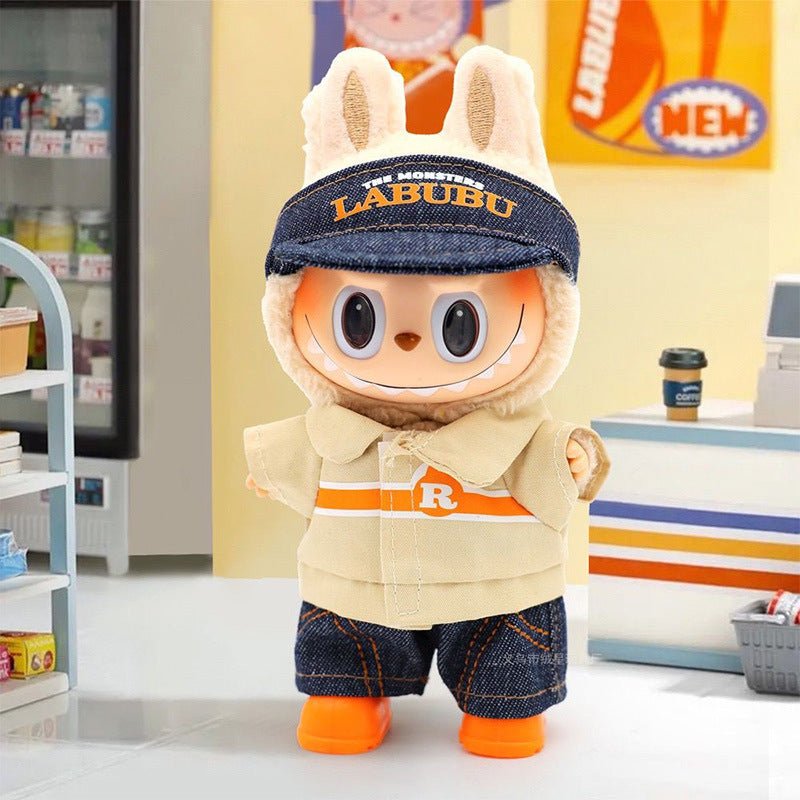 Cute Pink Bow Angel Wings Labubu 17cm Doll Clothes - ArtGalleryZen