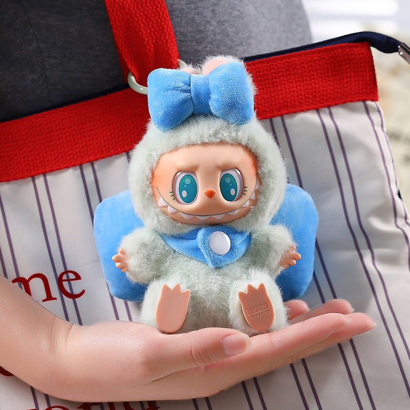 Cute Pink Bow Angel Wings Labubu 17cm Doll Clothes - ArtGalleryZen