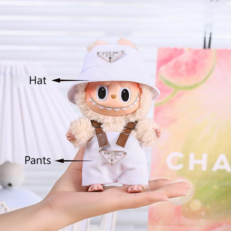 Cute Pink Bow Angel Wings Labubu 17cm Doll Clothes - ArtGalleryZen