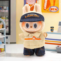 Thumbnail for Cute Pink Bow Angel Wings Labubu 17cm Doll Clothes - ArtGalleryZen