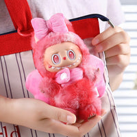 Thumbnail for Cute Pink Bow Angel Wings Labubu 17cm Doll Clothes - ArtGalleryZen