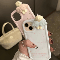 Thumbnail for Cute Plush Angel Wings Teddy Bear iPhone Case - ArtGalleryZen