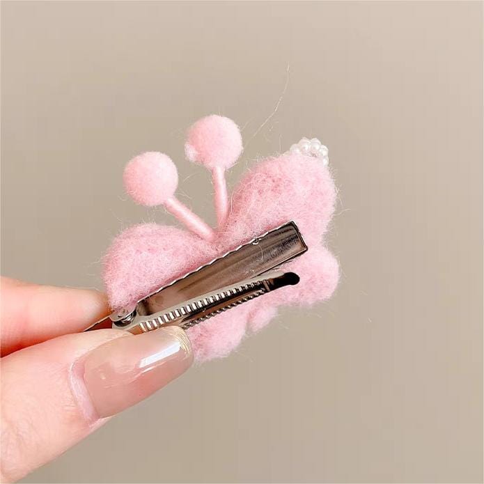 Cute Plush Butterfly Hair Clip - ArtGalleryZen