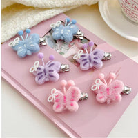 Thumbnail for Cute Plush Butterfly Hair Clip - ArtGalleryZen