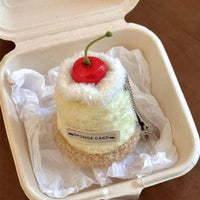 Thumbnail for Cute Plush Cherry Cream Dessert  Hair Clip - ArtGalleryZen