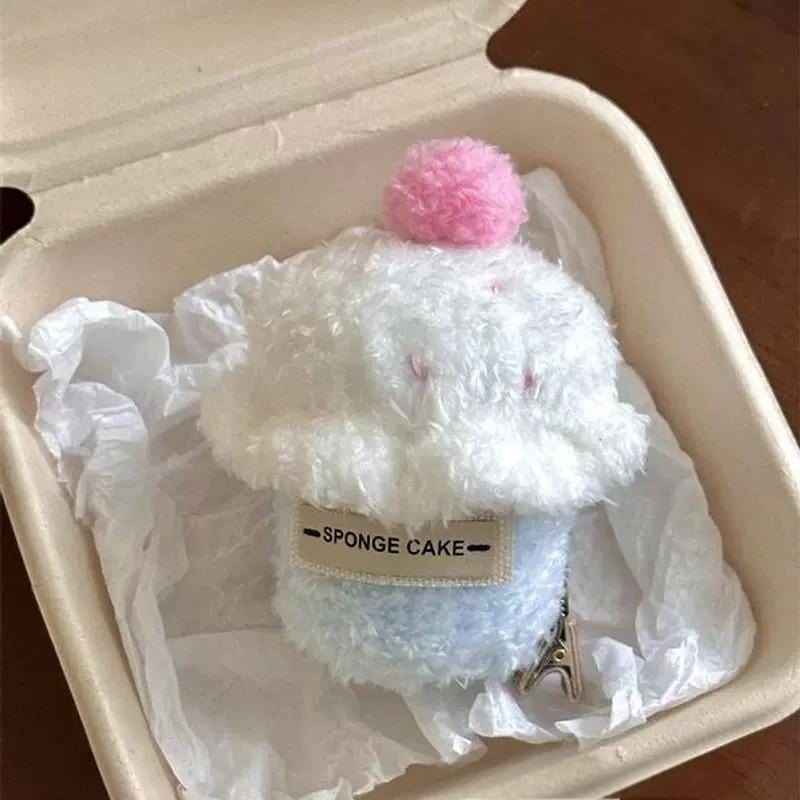 Cute Plush Cherry Cream Dessert  Hair Clip - ArtGalleryZen