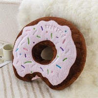 Thumbnail for Cute Plush Embroidered Donut Pillow - ArtGalleryZen