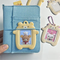 Thumbnail for Cute Rilakkuma Kpop Keychain Photocard Holder - ArtGalleryZen