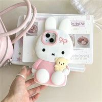 Thumbnail for Cute Sitting Miffy Silicone iPhone Case - ArtGalleryZen