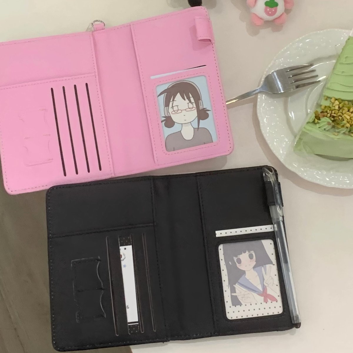 Cute Strawberry Panda Passport Holder Cover - ArtGalleryZen