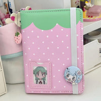 Thumbnail for Cute Strawberry Panda Passport Holder Cover - ArtGalleryZen