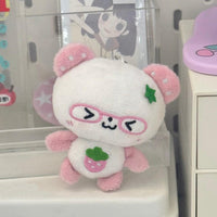 Thumbnail for Cute Strawberry Panda Plush Keychain Doll - ArtGalleryZen