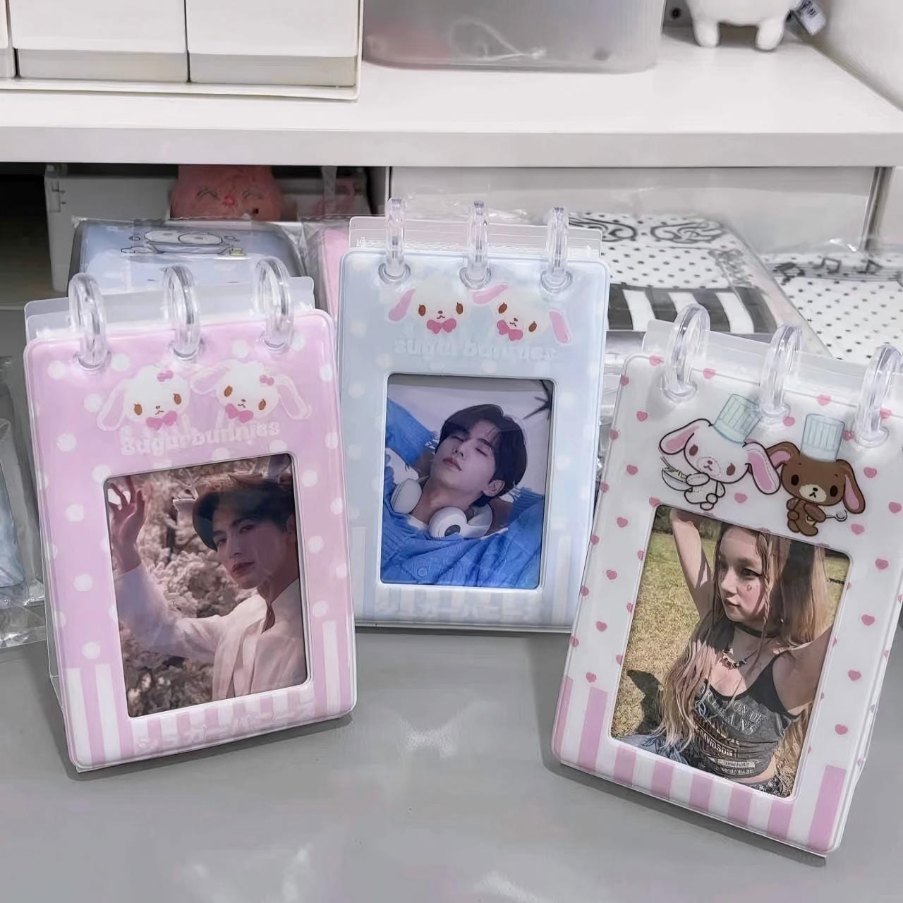 Cute Sugarbunnies Kpop Self Standing Photocard Album Holder - ArtGalleryZen
