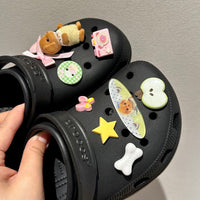 Thumbnail for Cute Sylvanian Bowknot Crocs Sandals Decoration Shoe Charms - ArtGalleryZen