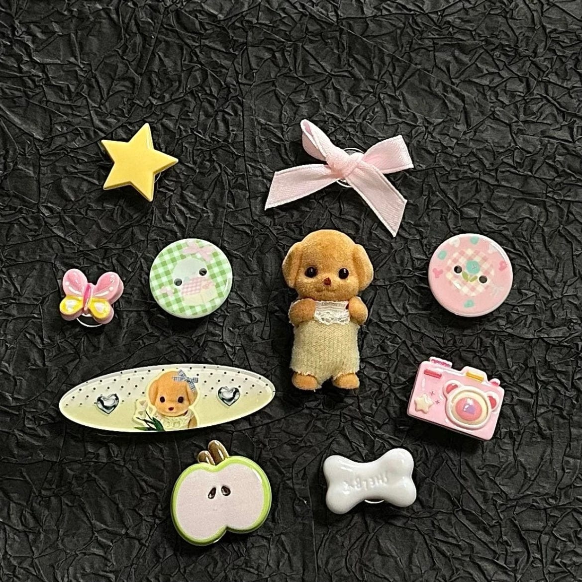 Cute Sylvanian Bowknot Crocs Sandals Decoration Shoe Charms - ArtGalleryZen