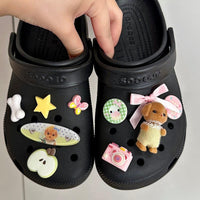 Thumbnail for Cute Sylvanian Bowknot Crocs Sandals Decoration Shoe Charms - ArtGalleryZen