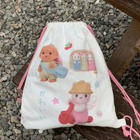 Thumbnail for Cute Sylvanian Families Drawstring Backpack - ArtGalleryZen