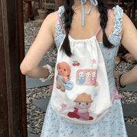 Thumbnail for Cute Sylvanian Families Drawstring Backpack - ArtGalleryZen