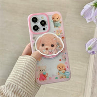 Thumbnail for Cute Sylvanian Families Puppy Shaker Magnetic Stand iPhone Case - ArtGalleryZen
