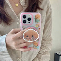 Thumbnail for Cute Sylvanian Families Puppy Shaker Magnetic Stand iPhone Case - ArtGalleryZen
