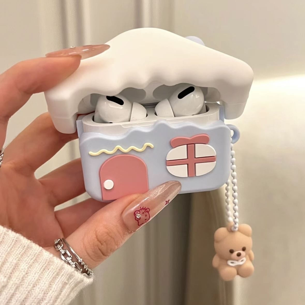 Teddy Bear Cute Airpods Pro Cover Cute Bear AirPods Case 3D