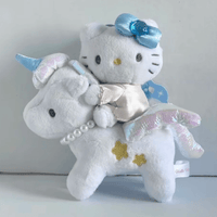 Thumbnail for Cute Unicorn Hello Kitty Plush Keychain Doll - ArtGalleryZen