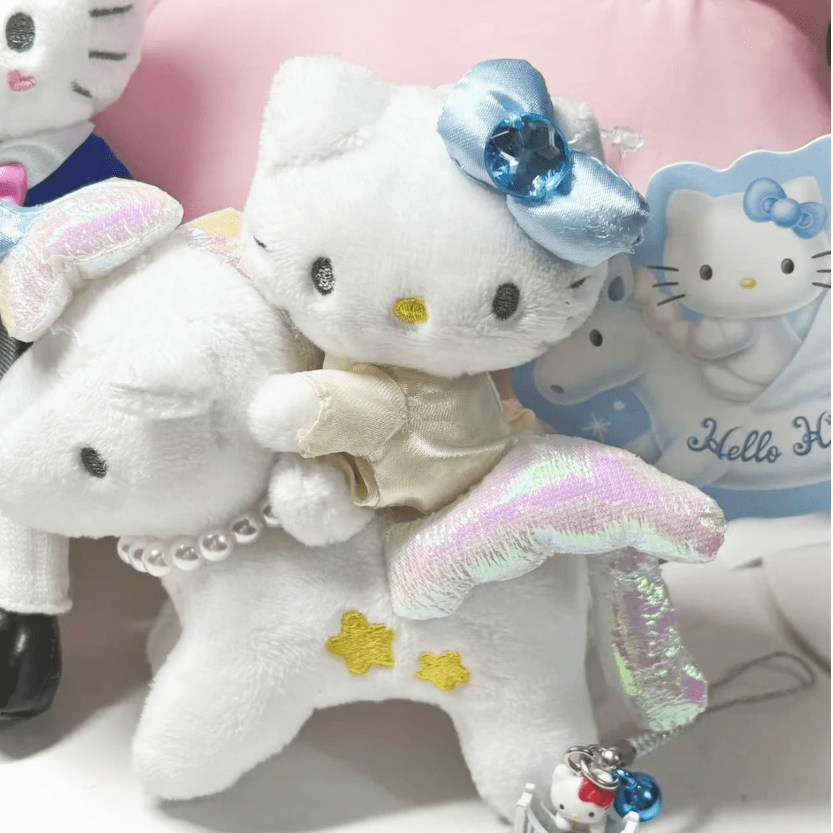 Cute Unicorn Hello Kitty Plush Keychain Doll - ArtGalleryZen