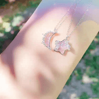 Thumbnail for Dainty Celestial Crystal Moon Phase Star Necklace - ArtGalleryZen