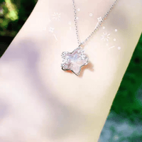 Thumbnail for Dainty Celestial Crystal Moon Phase Star Necklace - ArtGalleryZen