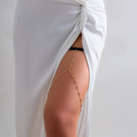 Thumbnail for Dainty Crystal Elastic Thigh Leg Chain - ArtGalleryZen