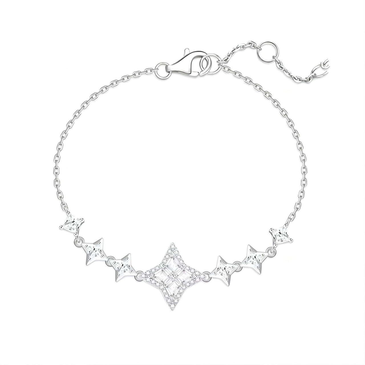 Dainty Crystal Sparkle Necklace Bracelet Set - ArtGalleryZen