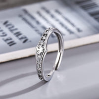 Thumbnail for Dainty CZ Inlaid Kuromi Baku Pattern Matching Open Ring - ArtGalleryZen