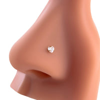 Thumbnail for Dainty Heart Star CZ Stainless Steel Nose Piercing Nose Stud - ArtGalleryZen