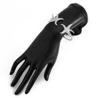 Thumbnail for Dainty Starfish Open Bangle Bracelet - ArtGalleryZen